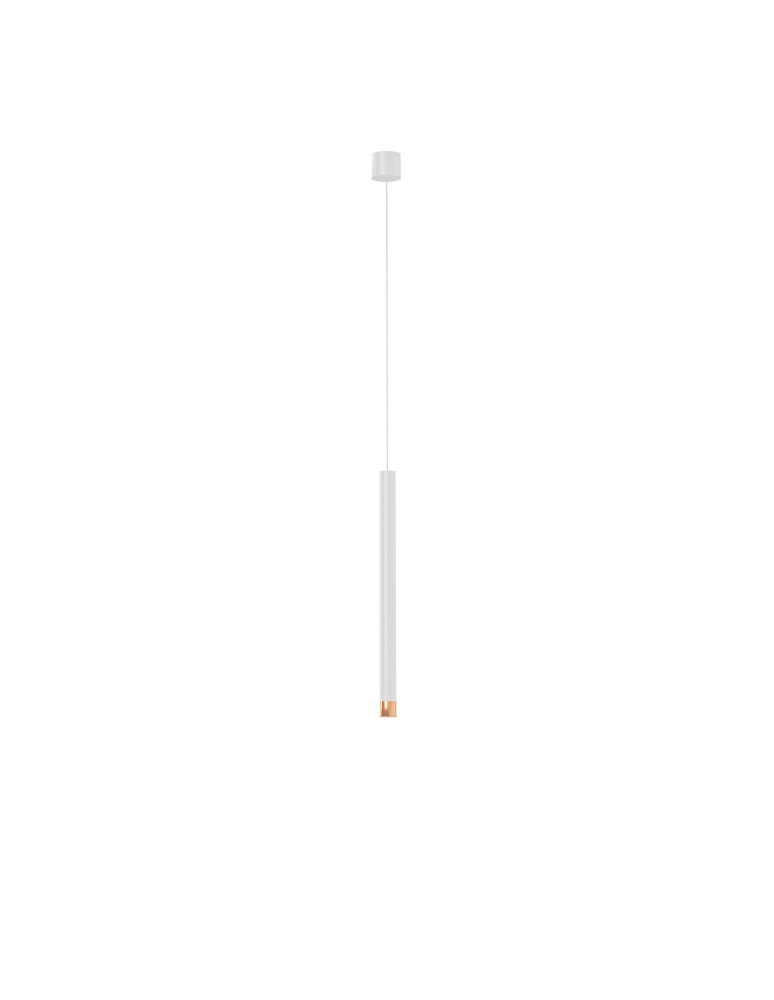 Lampy wiszące tuby - Orlicki Design Q I Bianco / Rose Gold 40 Złoto Różowe + Biały OR85181 - produkt kolory-swiatla.pl 1
