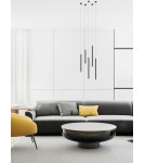 Lampy wiszące tuby - Orlicki Design Q I Bianco / Rose Gold 50 Złoto Różowe + Biały OR85198 - produkt 3