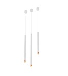 Lampy wiszące tuby - Orlicki Design Q I Bianco / Rose Gold 50 Złoto Różowe + Biały OR85198 - produkt 5