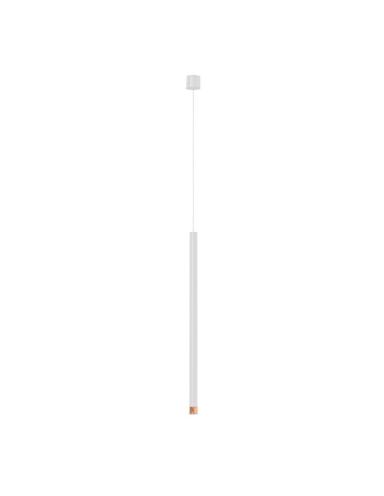 Lampy wiszące tuby - Orlicki Design Q I Bianco / Rose Gold 60 Złoto Różowe + Biały OR85204 - produkt kolory-swiatla.pl 1