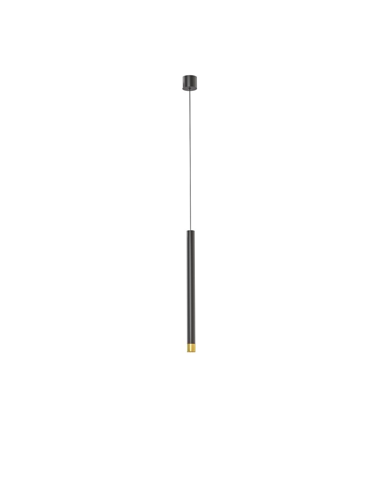 Lampy wiszące tuby - Orlicki Design Q I Nero / Gold 40 Złoty + Czarny OR85105 - produkt kolory-swiatla.pl 1