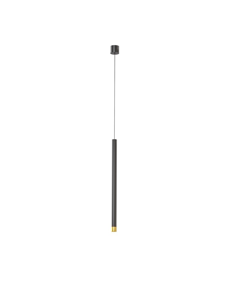 Lampy wiszące tuby - Orlicki Design Q I Nero / Gold 50 Złoty + Czarny OR85112 - produkt kolory-swiatla.pl 1