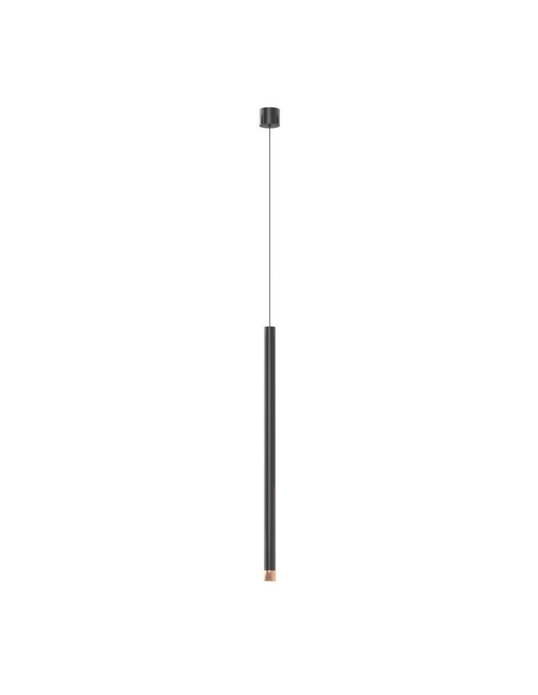 Lampy wiszące tuby - Orlicki Design Q I Nero / Rose Gold 60 Złoto Różowe + Czarny OR85297 - produkt kolory-swiatla.pl 1
