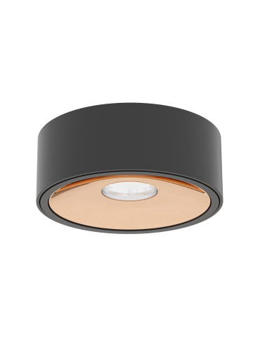 Orlicki Design Neo Nero Slim LED / Ufo Gold Czarny Matowy + Złoty OR83996