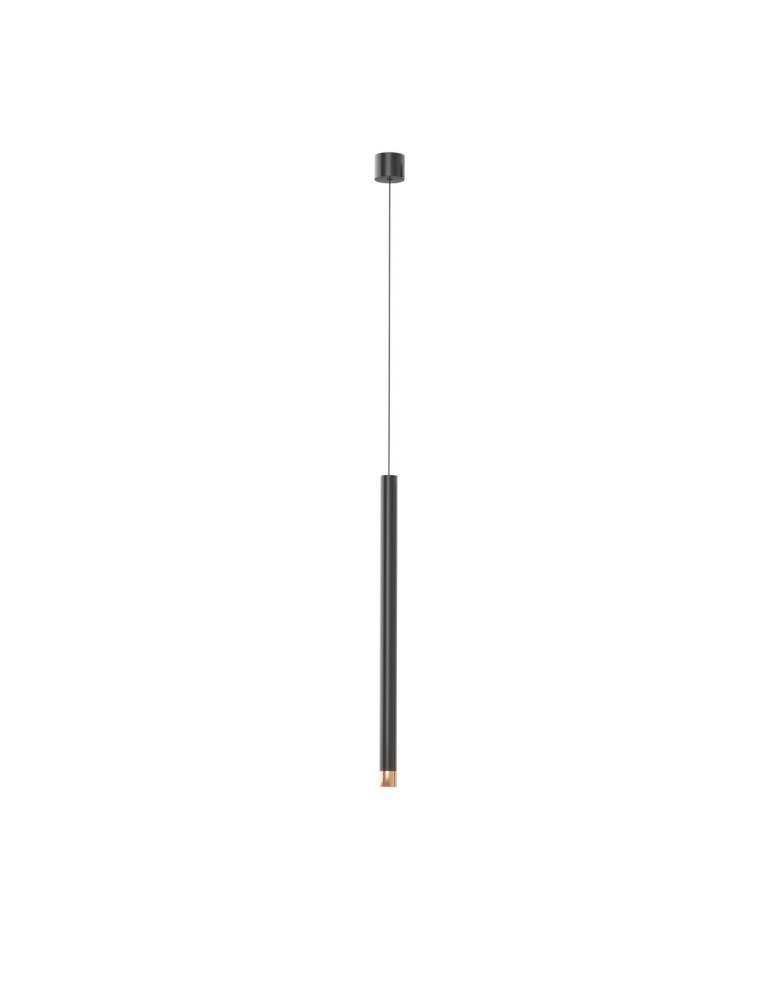 Lampy wiszące tuby - Orlicki Design Q I Nero / Rose Gold 50 Złoto Różowe + Czarny OR85143 - produkt kolory-swiatla.pl 1