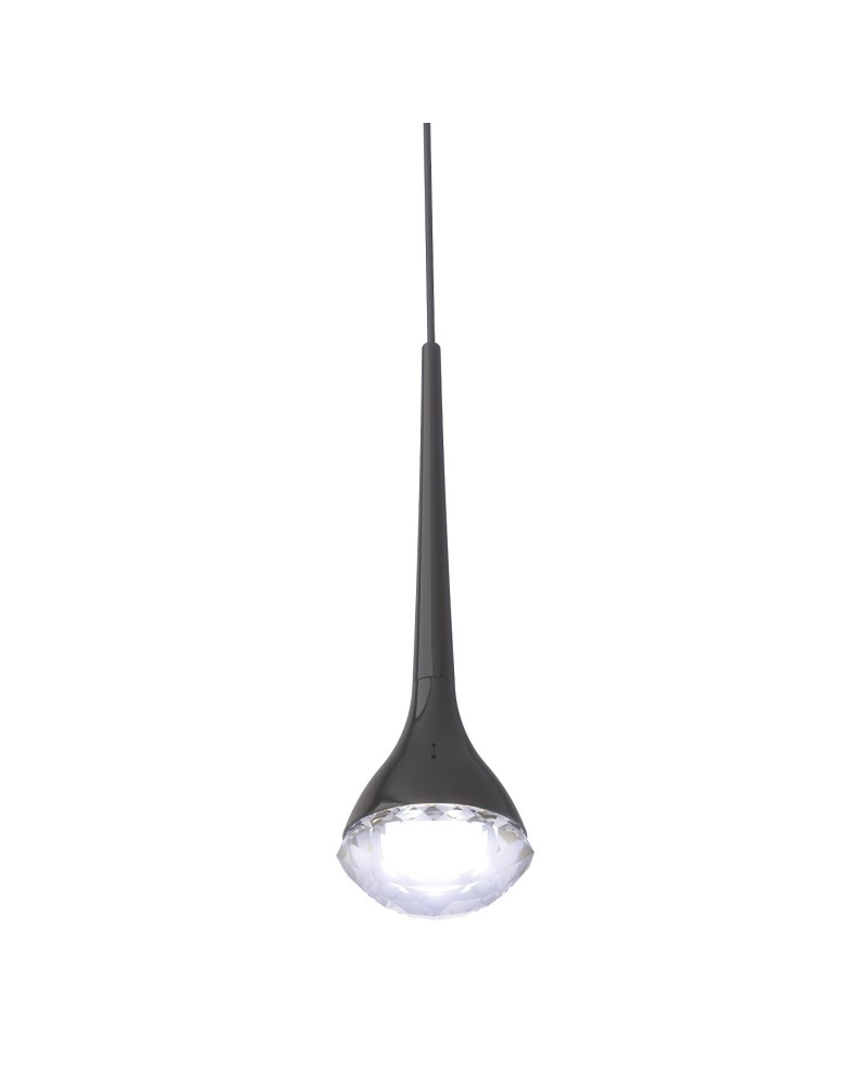 Lampy wiszące pojedyncze - Orlicki Design Crima Nero Czarny Błyszczący + Transparentny OR84795 - produkt kolory-swiatla.pl 1