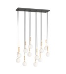 Lampy wiszące kule - Orlicki Design Ero XII Gold 80x25 Złoty + Biały Opal OR85457 - produkt 2