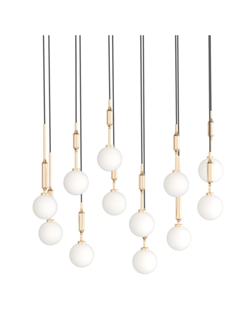 Orlicki Design Ero XII Gold 80x25 Złoty + Biały Opal OR85457