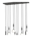 Lampy wiszące kule - Orlicki Design Ero XII Nero 80x25 Biały Opal + Czarny OR85464 - product 6