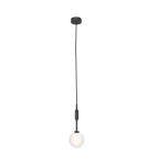 Lampy wiszące kule - Orlicki Design Ero I Nero B Biały Opal + Czarny Matowy OR85037 - product 2