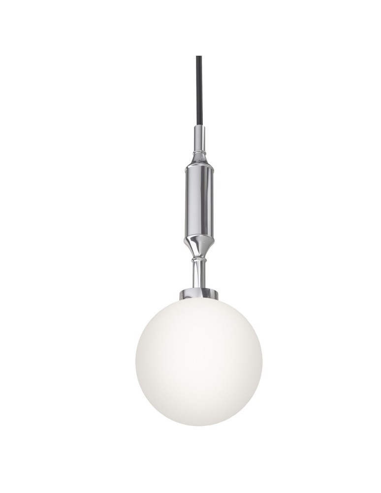 Lampy wiszące kule - Orlicki Design Ero I Cromo A Biały Opal + Chrom OR84962 - produkt kolory-swiatla.pl 1