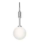 Lampy wiszące kule - Orlicki Design Ero I Cromo B Biały Opal + Chrom OR84979 - product 1