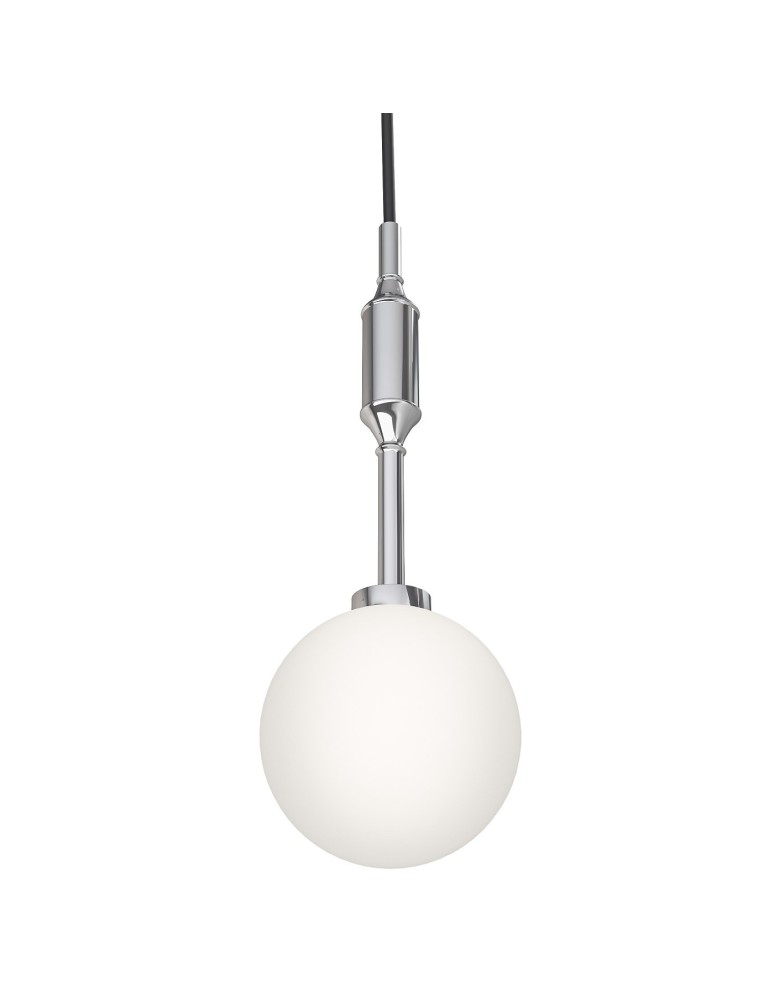 Lampy wiszące kule - Orlicki Design Ero I Cromo B Biały Opal + Chrom OR84979 - produkt kolory-swiatla.pl 1