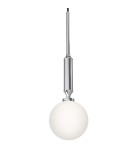 Lampy wiszące kule - Orlicki Design Ero I Cromo C Biały Opal + Chrom OR84986 - product 1