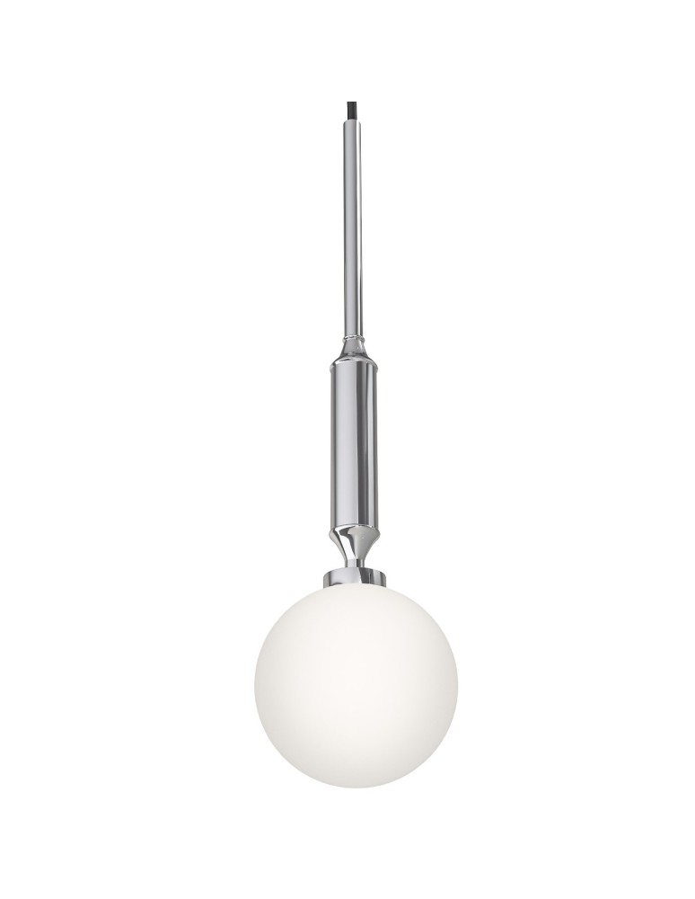 Lampy wiszące kule - Orlicki Design Ero I Cromo C Biały Opal + Chrom OR84986 - produkt kolory-swiatla.pl 1