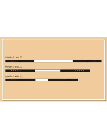 AqForm MIXLINE 160 LED M927 54° natynkowy biała struktura 40286-M927-W3-00-13 - produkt 2