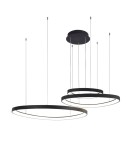 Lampy wiszące LED - Azzardo AMANDA PENDANT 45+65+85 3000K BK Lampa Wisząca AZ5027 - product 1
