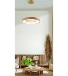 Lampy wiszące ze sterowaniem - Azzardo SANTANA PENDANT 60 CCT WO + REMOTE CONTROL Wisząca z Pilotem Funkcje Ściemniania i Zmiany Barwy Światła AZ5010 - product 2