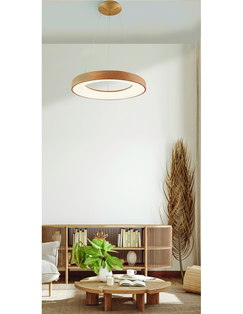 Lampy wiszące ze sterowaniem - Azzardo SANTANA PENDANT 60 CCT WO + REMOTE CONTROL Wisząca z Pilotem Funkcje Ściemniania i Zmiany Barwy Światła AZ5010 - product kolory-swiatla.pl 2