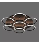 Lampy sufitowe ringi - Altavola Design: Plafon Ledowe Okręgi 7 czarna out 3k  - product 1