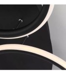 Lampy sufitowe ringi - Altavola Design: Plafon Ledowe Okręgi 7 czarna out 3k  - product 5