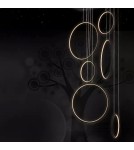 Altavola Design: Lampa wisząca Ledowe Okręgi No. 8 czarny 90 cm in 4k Altavola Design: Lampa wisząca Ledowe Okręgi No. 8 czarny 90 cm in 4k