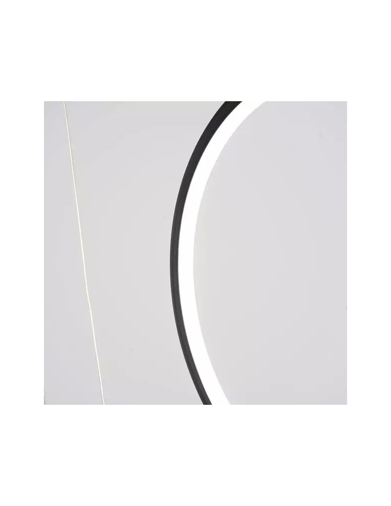 Altavola Design: Lampa wisząca Ledowe Okręgi no. 8 czarna 180 cm in 3k Altavola Design: Lampa wisząca Ledowe Okręgi no. 8 czarna 180 cm in 3k