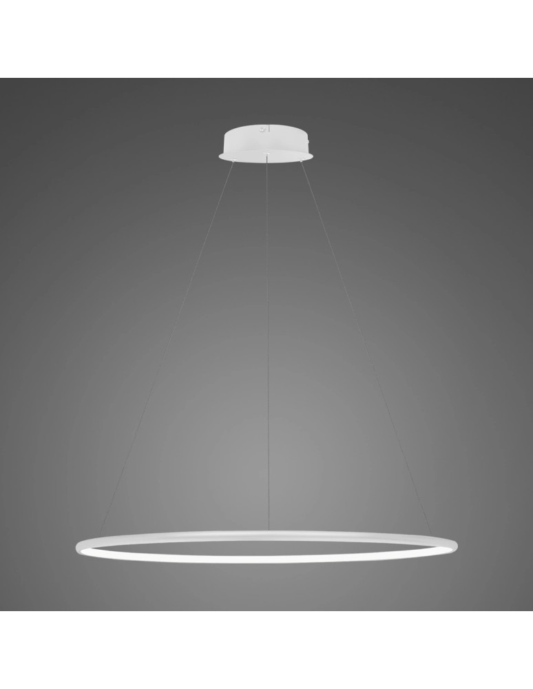 Altavola Design Lampa wisząca Ledowe Okręgi No.1 Φ80 cm in 4k biała 