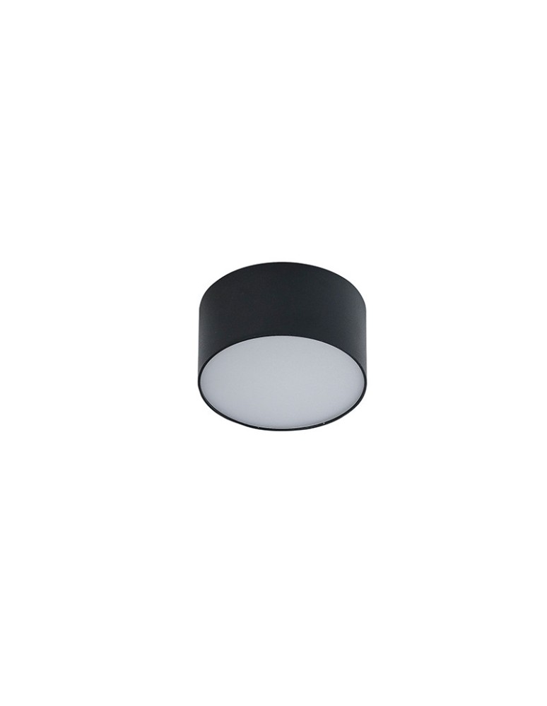 Plafony okrągłe - Azzardo MONZA R 12 4000K BK 1xLED Sufitowa Czarny AZ2258 - produkt kolory-swiatla.pl 1
