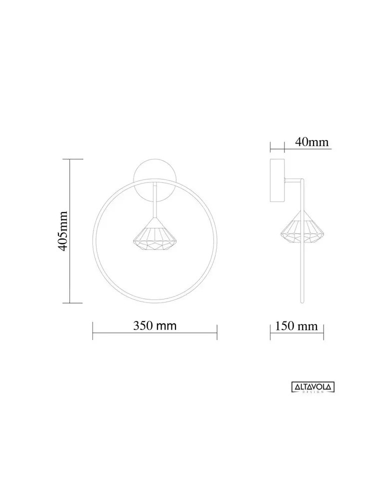 Altavola Design Kinkiet TIFFANY No. 1 W Altavola Design Kinkiet TIFFANY No. 1 W