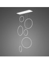 Altavola Design: Lampa wisząca Ledowe Okręgi No. 8 - 90 cm in 3k biała 