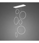 Lampy wiszące okręgi - Altavola Design: Lampa wisząca Ledowe Okręgi No. 8 - 90 cm in 4k biała_ściemnialna  - product 1
