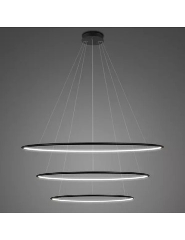 Altavola Design Lampa wisząca Ledowe Okręgi No.3 Φ100 cm in 4k czarna  - produkt 2