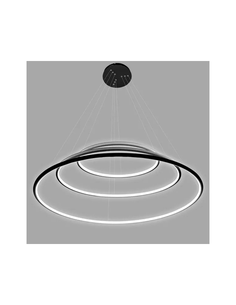 Altavola Design Lampa wisząca Ledowe Okręgi No.3 Φ100 cm in 4k czarna Altavola Design Lampa wisząca Ledowe Okręgi No.3 Φ100 cm in 4k czarna