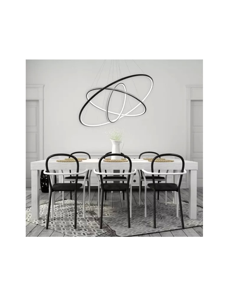 Altavola Design Lampa wisząca Ledowe Okręgi No.3 Φ100 cm in 4k czarna Altavola Design Lampa wisząca Ledowe Okręgi No.3 Φ100 cm in 4k czarna