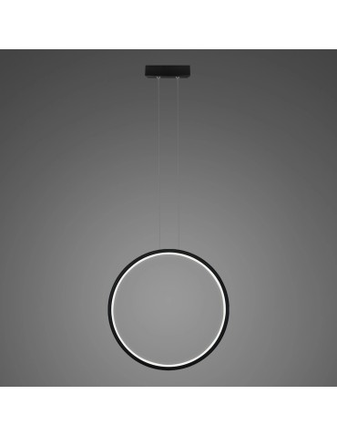 Altavola Design Lampa wisząca Ledowe okręgi No.1 X Φ40 cm in 4k czarny