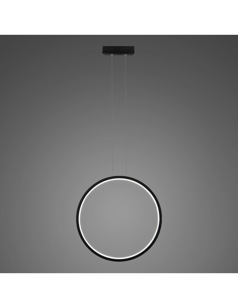 Altavola Design Lampa wisząca Ledowe okręgi No.1 X Φ40 cm in 4k czarny 