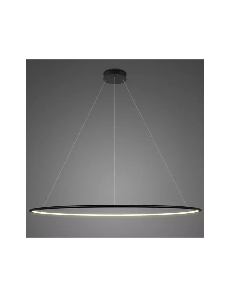 Altavola Design Lampa wisząca Ledowe Okręgi No.1 Φ200 cm in 3k czarna 