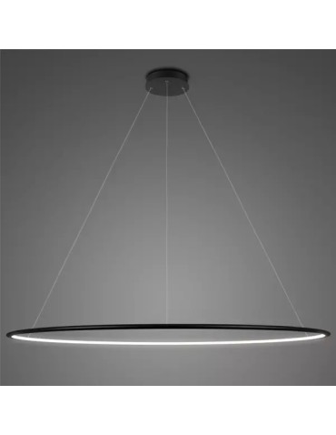 Altavola Design Lampa wisząca Ledowe Okręgi No.1 śr.200 cm in 4k czarna