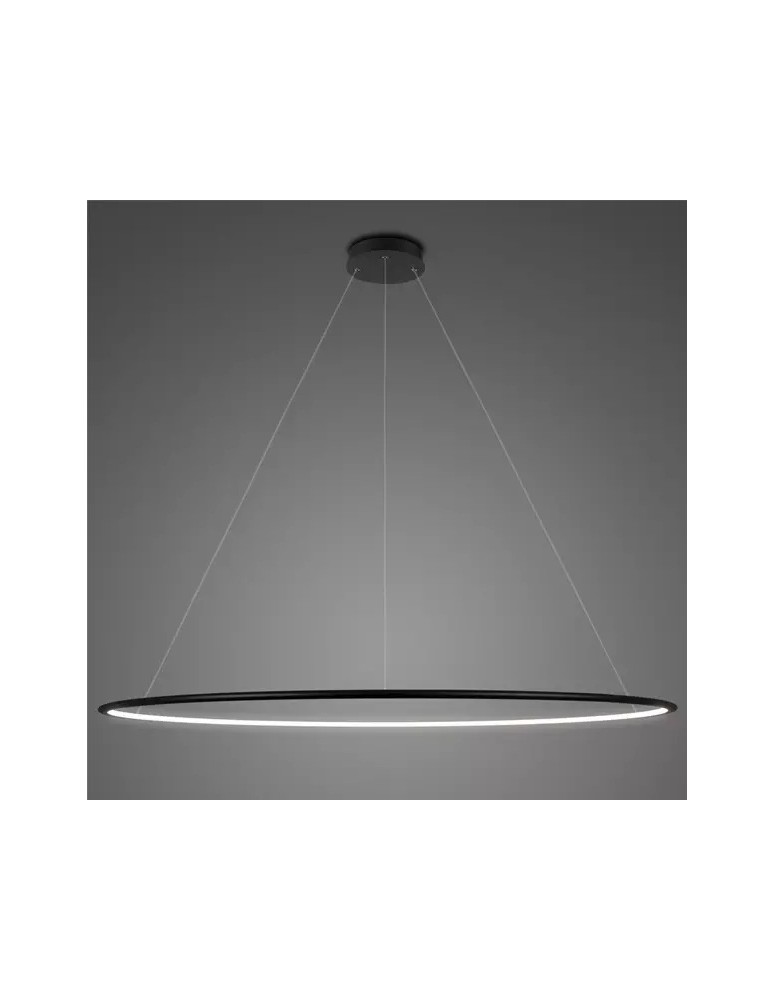 Altavola Design Lampa wisząca Ledowe Okręgi No.1 Φ200 cm in 4k czarna 