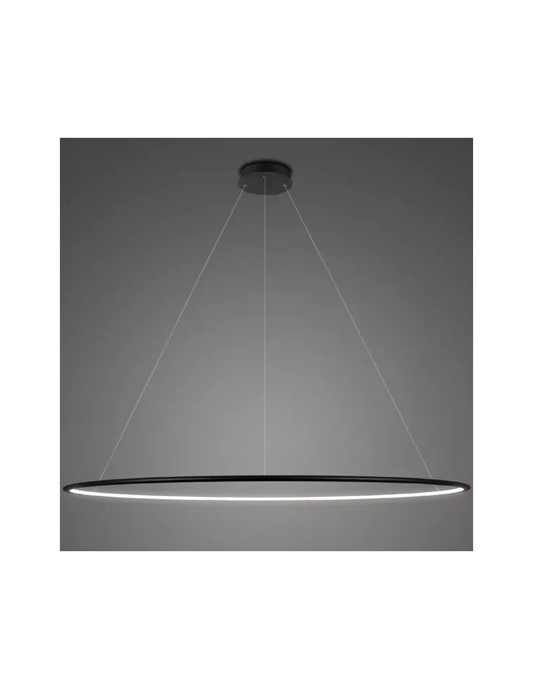 Altavola Design Lampa wisząca Ledowe Okręgi No.1 Φ230 cm in 4k czarna 