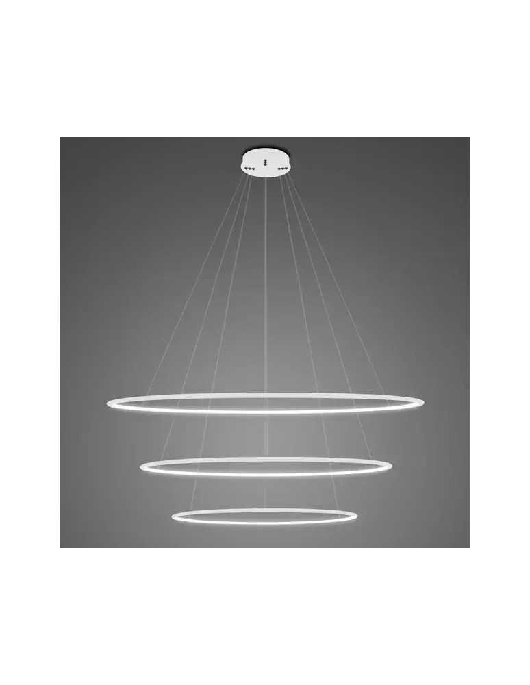 Altavola Design Lampa wisząca Ledowe Okręgi No.3 Φ100 cm in 4k biała 