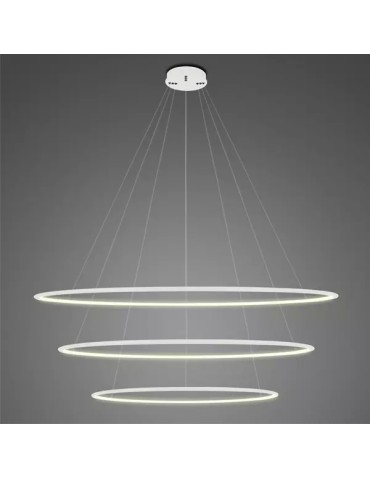 Altavola Design Lampa wisząca Ledowe Okręgi No.3 Φ120 cm in 3k biała