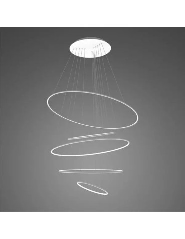 Altavola Design Lampa wisząca Ledowe okręgi No.5 Φ150 cm 3k biała ściemnialna