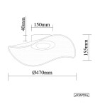 Altavola Design Plafon Velo No. 1 złoty Altavola Design Plafon Velo No. 1 złoty