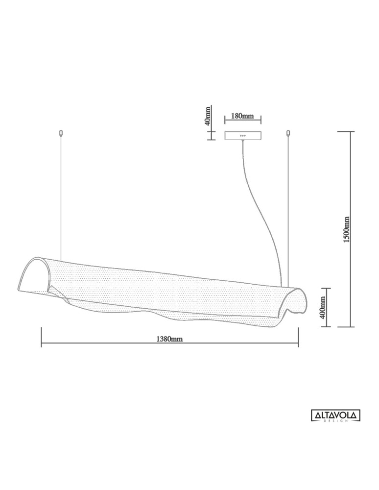 Altavola Design Lampa wisząca Cortina No.3