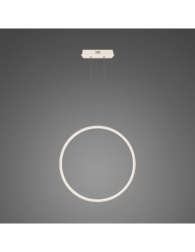 Altavola Design Lampa wisząca Ledowe okręgi No.1 X Φ60cm in 4k biała 