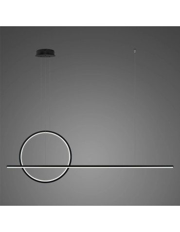 Altavola Design Lampa wisząca LINEA No.2 Φ40 cm czarna 4k
