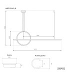 Altavola Design Lampa wisząca LINEA No.2 Φ40 cm czarna 4k  Altavola Design Lampa wisząca LINEA No.2 Φ40 cm czarna 4k