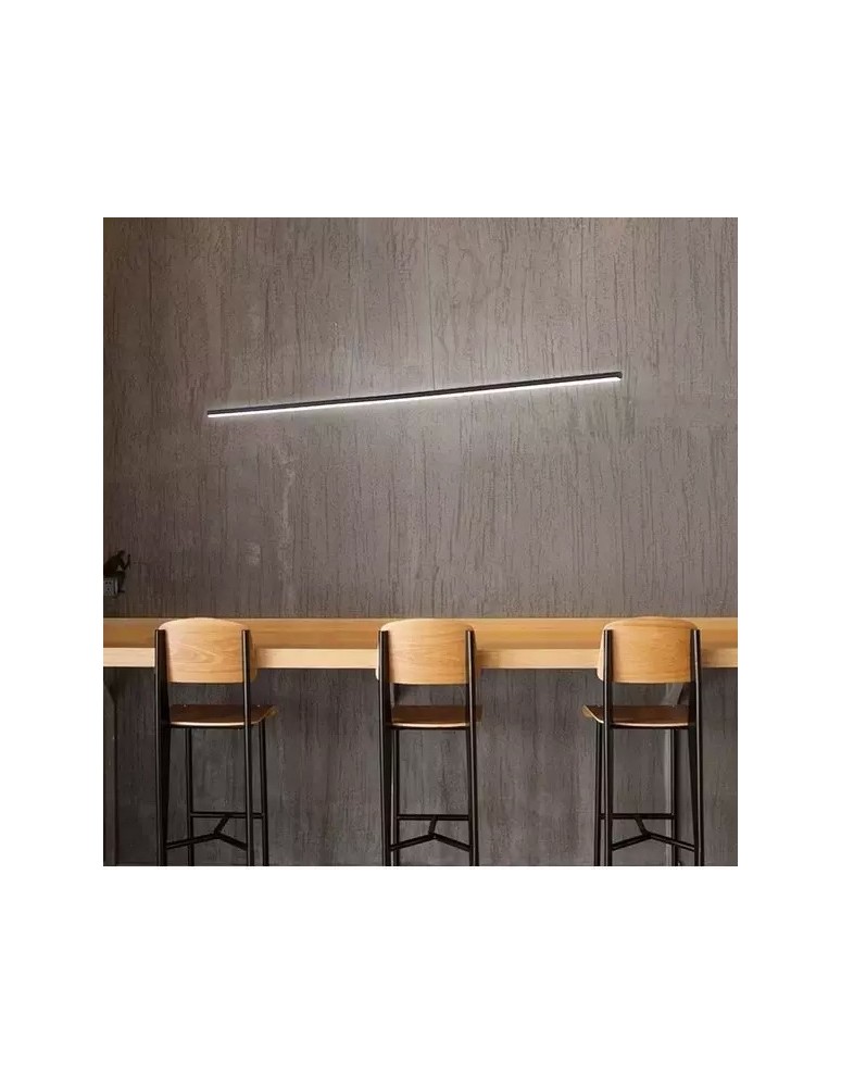 Altavola Design Lampa wisząca LINEA No.1 100cm 3k 16W czarna Altavola Design Lampa wisząca LINEA No.1 100cm 3k 16W czarna